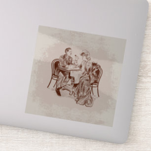 Sticker café et amour