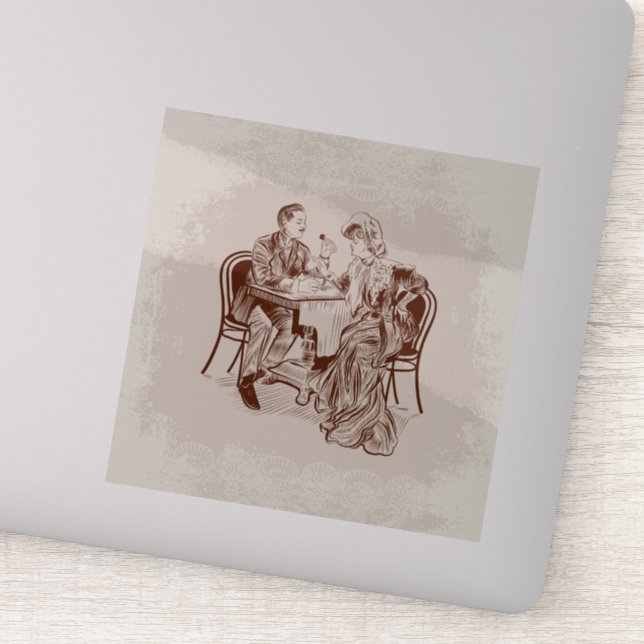 Sticker café et amour (Détail)