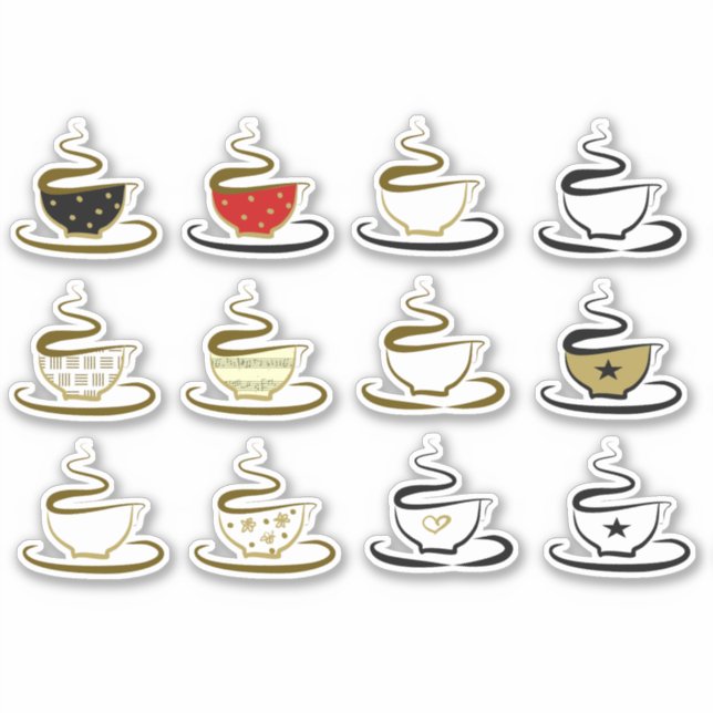 Sticker Café mignon (Devant)