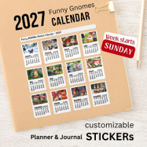 Calendrier Photo Personnalisable de 2027 avec des