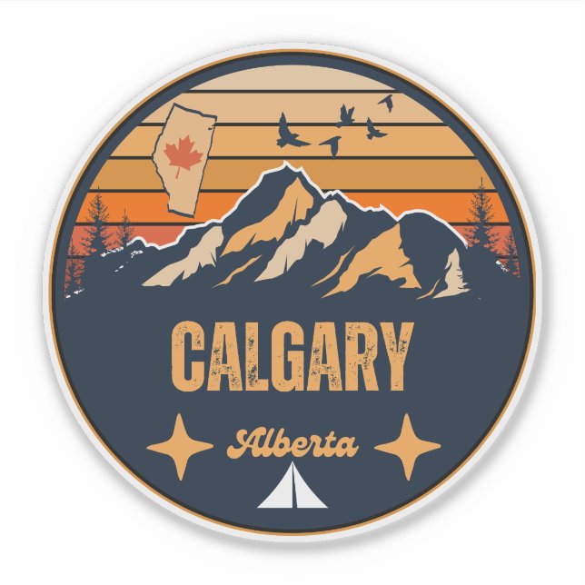 Sticker Calgary, Alberta (Devant)
