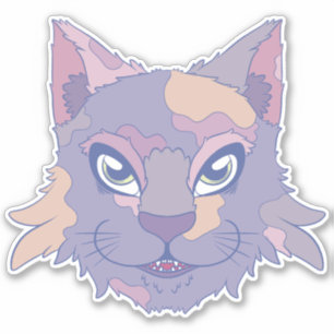 Sticker Calico Cat