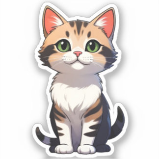 Sticker Calico Cutie : Un sourire parfait