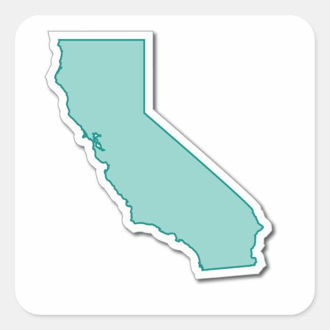 Sticker California Outline (Devant)