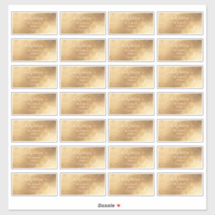 Sticker Calligraphie Manuscrite Fait-main Adresse des Invi