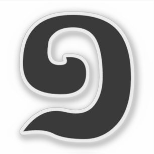 Sticker Cambodian Number 1 / One / ១ (Muqj) Khmer