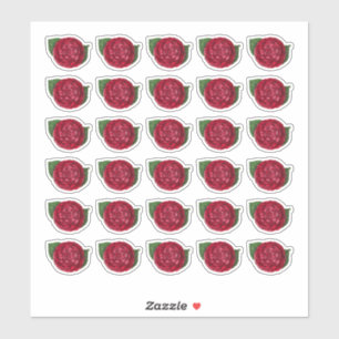 Sticker Camellia rouge