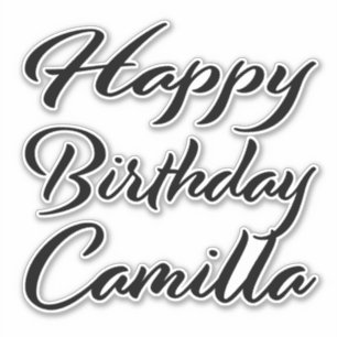Sticker Camilla Nom Prénom Anniversaire de la Broderie noi