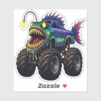 Camion Monstre Poisson Pêcheur