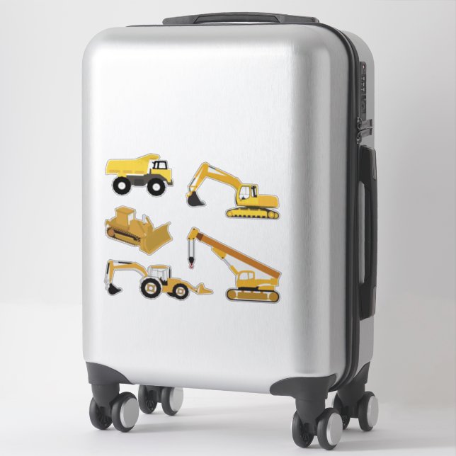 Sticker Camions de construction (Sur valise)