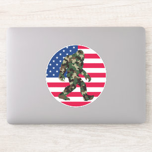 Sticker Camo Bigfoot Sasquatch