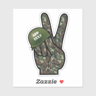 Sticker Camouflage de la paix à la main