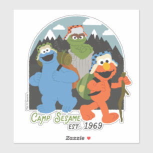 Sticker Camp Sesame Street EST. 1969