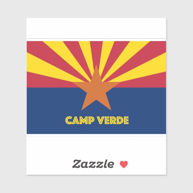 Sticker Camp Verde AZ (Feuille)