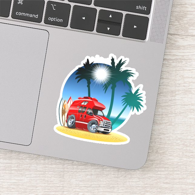 Sticker Camper de dessin (Détail)