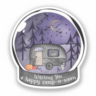 Sticker Camper d'Halloween en Snowball