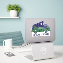 Camper Van avec tente Pop Up Texte personnalisé