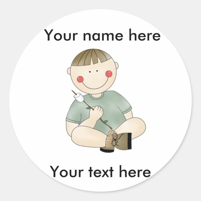 Sticker CAMPING GARDE PERSONNALISÉ (Devant)