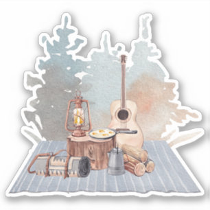 Sticker Camping Life Outdoor Adventure
