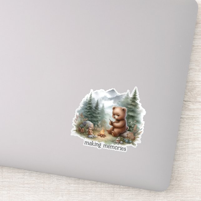 Sticker Camping Ours (Détail)
