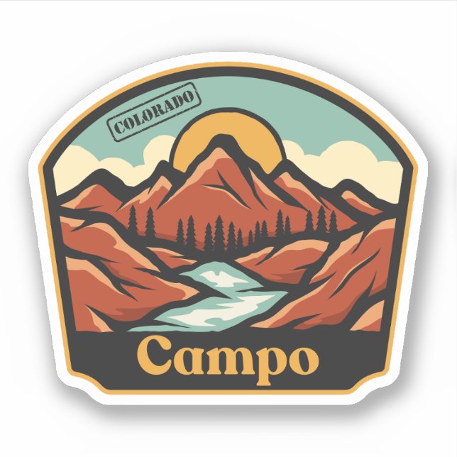 Sticker Campo, Colorado (Devant)