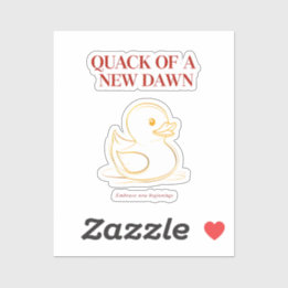 Sticker Canard d'une nouvelle aube - Silhouette Sunrise Ar