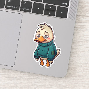Sticker Canard fatigué socialement