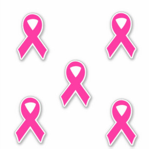 Sticker Cancer du sein, pack ruban rose