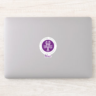 Sticker Cancer Zodiac Star Signes Traits pourpre