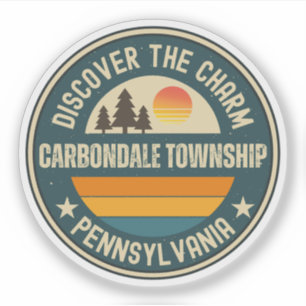 Sticker Canton de Carbondale, Pennsylvanie