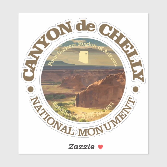 Sticker Canyon de Chelly (Feuille)