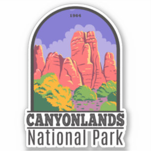 Sticker Canyonlands National Park Utah Vintage