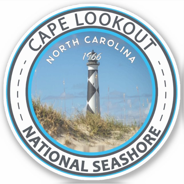 Sticker Cape Lookout National Seashore North Carolina (Devant)