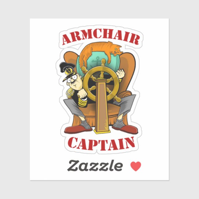 Sticker Capitaine de fauteuil (Feuille)