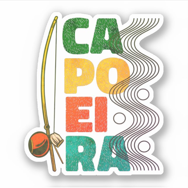 Sticker Capoeira Art Martial Brésilien (Devant)