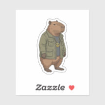 Capybara Détendu Signe de Paix avec Swagger