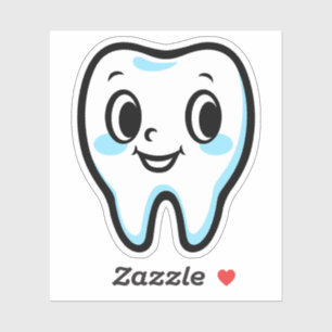 Sticker Caractère de dent mignon