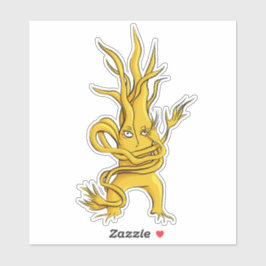 Sticker Caractère déplaisant Arbre Avec Branches Tangées J