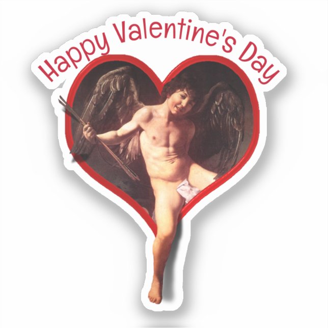 Sticker Caravaggio Cupid Valentine's Day (Recto)