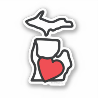 Sticker cardiaque du Michigan