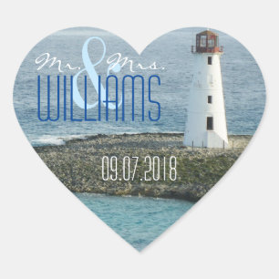 Sticker cardiaque Mariage PH&D Nouveau-Angleterre 
