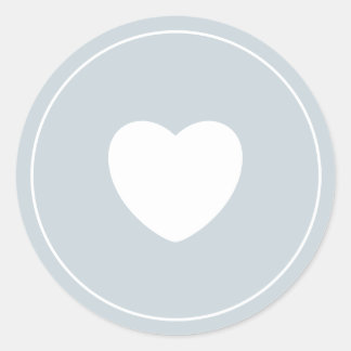 Sticker cardiaque minimaliste | Bleu océan