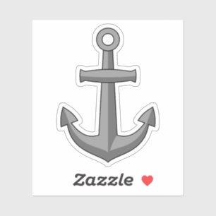 Sticker Caricature Ancre de bateau