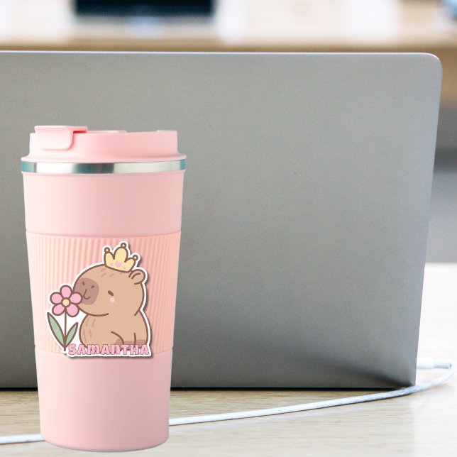 Sticker Caricature de Cute Capybara Kawaii (Créateur téléchargé)