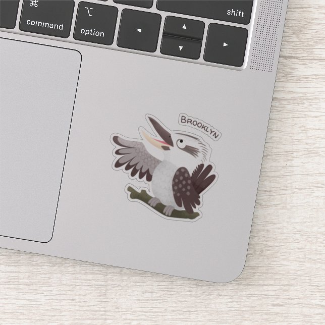 Sticker Caricature de kookaburra drôle et drôle (Détail)