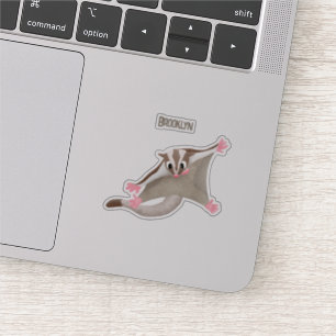 Sticker Caricature de planeur de sucre joyeux
