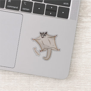 Sticker Caricature de planeur de sucre volant mignon