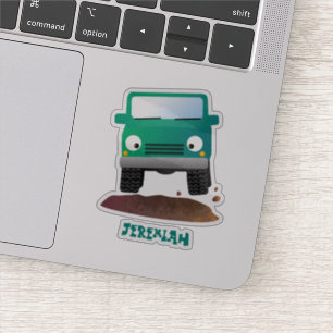 Sticker Caricature de voiture 4 X4 hors route