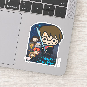 Sticker Caricature Harry Potter Chambre des secrets Graphi