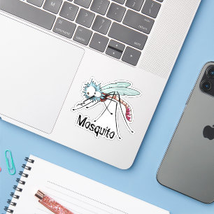 Sticker Caricature pour moustiques